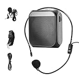 ZITFRI Altavoz con Microfono Inalambrico Diadema 2200mAh Batería Recargable Amplificador...