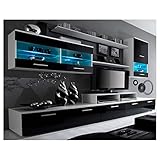 Skraut Home - Mueble para Salón - 194 x 250 x 42 cm - Sistema de Iluminación LED -...