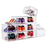 PAIDE P Organizador Zapatos Pack 10. Almacenaje de Calzado Transparente para Zapatillas y...