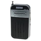 Daewoo Transistor Radio DRP - 105 | Radio de Bolsillo con Altavoz AM/FM | Radio Pequeña a...