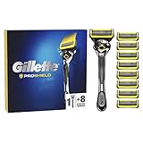 Gillette ProShield Maquinilla de Afeitar Hombre con Tecnología FlexBall + 9 Cuchillas de...
