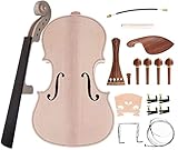 TUOREN Kit de bricolaje para violín 4/4 Construye tu propio kit de violín de tamaño...