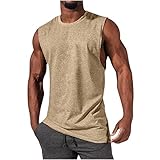 KUGO Mens Sleeveless Tank Top Sport Tank Top Muscle Shirt Quick Drying Breathable Fitness...