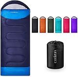 Coolzon Saco de Dormir Adulto para 3-4 Estaciones, Impermeable Ultraligero Saco de Dormir...