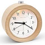 aboveClock Reloj Despertador Analógico con Función Snooze, Reloj Despertador Silencioso...