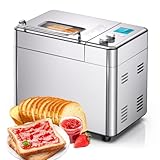 Panificadora, Panificadora Automática, Acero Inoxidable, 15 H Preestablecidas y 15...