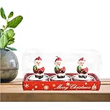 Cipliko Velas de Navidad para vacaciones, velas de té de Navidad, juego de 3 piezas,...
