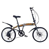 POKENE Bicicleta Plegable de 20 Pulgadas, Bicicleta Plegable para Adultos, Tallo...