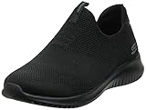 Skechers Ultra Flex First Take, Zapatillas sin Cordones Mujer, Black Knit Mesh/Trim, 38.5...