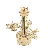 ROKR Puzzle 3D Adultos Maquetas de Madera para Construir Montar Avión Torre -...
