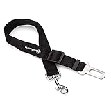 Neuftech Ajustable Cinturones de Seguridad Perros de Mascotas para Coche - Negro