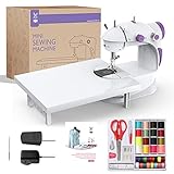 KPCB Mini Máquina de Coser con Kit de Costura y Gran Mesa de Costura, Fácil de Usar y...