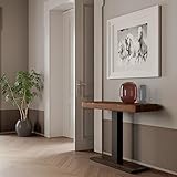 Itamoby Capital Art - Consola extensible de madera maciza de abeto 90 x 77 x 40...