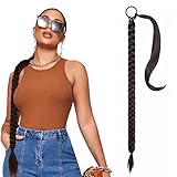 NASHRIO Cola de Caballo Extensión, 80cm Natural Extensiones de Cola de caballo con clip,...