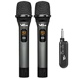 VeGue Micrófono Inalámbrico Profesional UHF Sistema de Micrófono Dinámico de Metal...