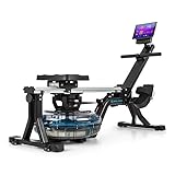 CAPITAL SPORTS Flow - Máquina de Remo de Agua, Máquina de Remo Profesional, 80 cm de...