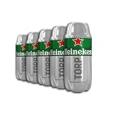 Heineken Cerveza Lager Barril Torp Pack, 5 x 2L