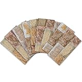 ENCOFT 27 Piezas Pegatinas de Baldosas Azulejos Rectangular en PVC Efecto 3D Autoadhesivo...