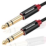 SHULIANCABLE Profesional Cable para Guitarra, Cable Audio Jack 6.35mm 1/4 TS,para...