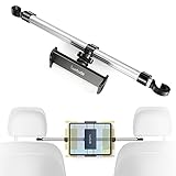 Luxtude Metal Soporte Tablet Coche, Anti-bamboleo Soporte Tablet Coche Reposacabezas,...