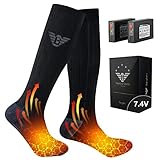 Calcetines Calefactables Hombres Mujeres - 7.4V Calcetines Calefactables Recargables...