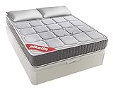 PIKOLIN Colchón 150x190 de muelles ensacados visco, firmeza Alta, Reversible, máxima...