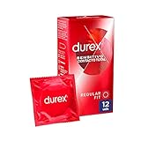 Durex Preservativos Super Finos Contacto Total para Mayor Sensibilidad - 12 condones