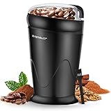 Aigostar Molinillo de Café Eléctrico, Molino Cafe Cereales con Cuchillas Acero...