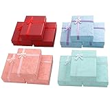 TRIXES Juego de 16 cajas de regalo de joyería – Embalaje de lujo para regalos pequeños...