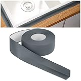 Flintronic Rodapiés Autoadhesivo Flexible, 4.5m x 38mm Perfil PVC, Rodapie de Acabado...