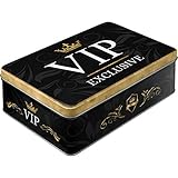 Nostalgic-Art Caja ​Plana de Metal Retro VIP Exclusive – Idea de Regalo para Personas...