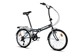 Moma Bikes Bicicleta Plegable Urbana STREET, SHIMANO 6v, Ruedas de 20'