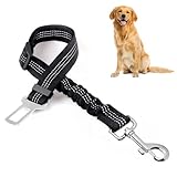 Cinturon Seguridad Perro Ajustable y Elastico Color Negro- Cinturon Perro Coche Homologado...