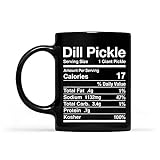 Dill Pickle Nutrition Facts - Taza negra de Pascua judÃ­a Kosher (11 oz)