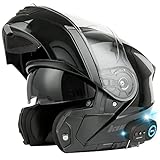 Casco de Moto Modular con Bluetooth Integrado,ECE Homologado Casco Modular Moto Hombre...