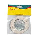Sanfor Goma Plana para Cafetera 9 Tazas | Paquete 1 Filtro 2 Juntas | Caucho | Blanco |...