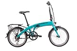 F.lli Schiano Galaxy 20'', Bicicleta Eléctrica Plegable, Unisex Adulto, Azul
