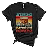 Vintage Retro Let's Have Good Old Fashioned Christmas Cool Merry Christmas Beber Whisky...
