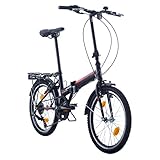Bikesport Folding Bicicleta Plegable Ruedas de 20' Shimano 6 velocidades