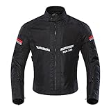 BORLENI Chaqueta de Motocicleta de Moto para Verano para Hombre, Respirable Armadura...