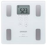 OMRON hbf-214-w Electronic Personal Scale Square White Personal ScaleÂ â€“Â Personal...