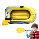 Gidenfly Barco hinchable, barco hinchable portátil, bote inflable de PVC grueso, kayak...