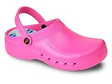 DIAN Zueco EVA Color Rosa Talla 38, para sanidad y hostelería Unisex Certificado CE EN...