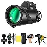 Telescopio Terrestre Monoculares de Largo Alcance Telescopio Monocular 40X60 con Soporte...