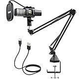 TONOR Micrófono PC de Condensador USB Mic para Streaming y Gaming,Grabación Patrón...