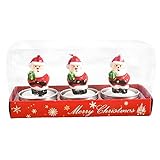 jiangxiaobai Velas Tealight de Navidad - candelitas navideñas | 3 Velas Decorativas para...