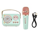 KUIDAMOS Altavoz inalámbrico vintage con sonido claro verde menta mini altavoz...