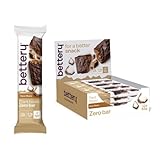 Bettery Barrita Proteica Zero (55 g x 12) - Barrita Rica en Proteínas y Baja en Azúcar,...