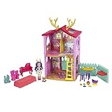 Enchantimals Casa Ciervo 2.0 con Danessa Deer Muñeca con casa de juguete, mascota y...
