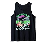 Imperial Beach California Pastel Retro Vintage Sunset Gift Camiseta sin Mangas